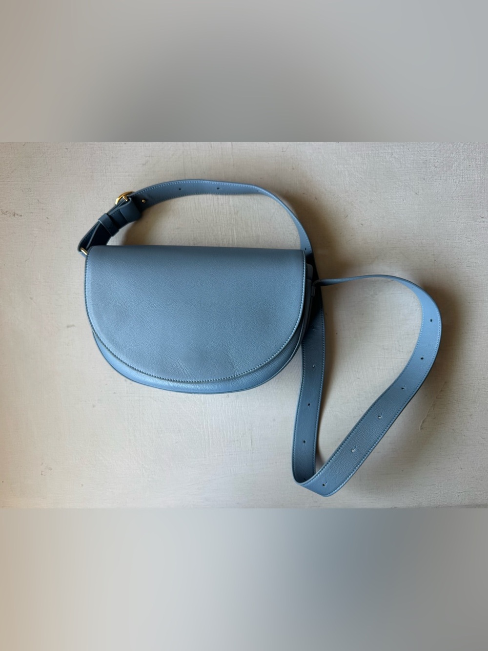 CUYANA Half Moon Shoulder Crossbody Bag in Dusk Blue - Picture 6 of 12